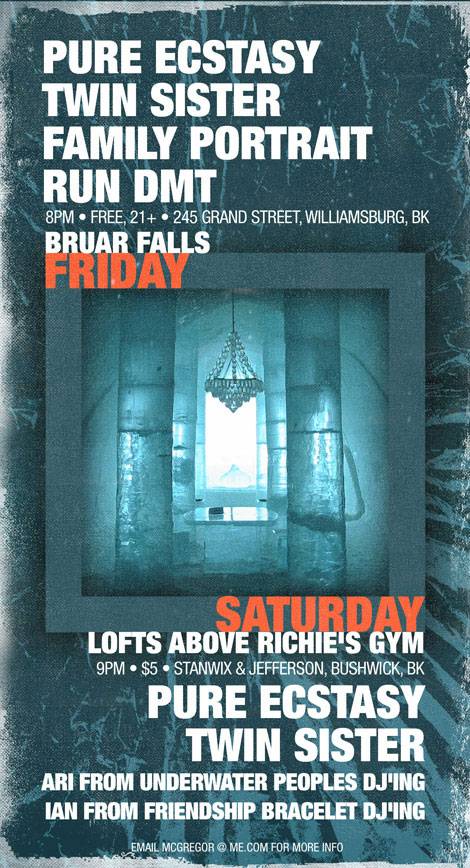 Bruar Falls and Loft Show Flyer